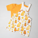 Conjunto Jardineira e body Bebê menino