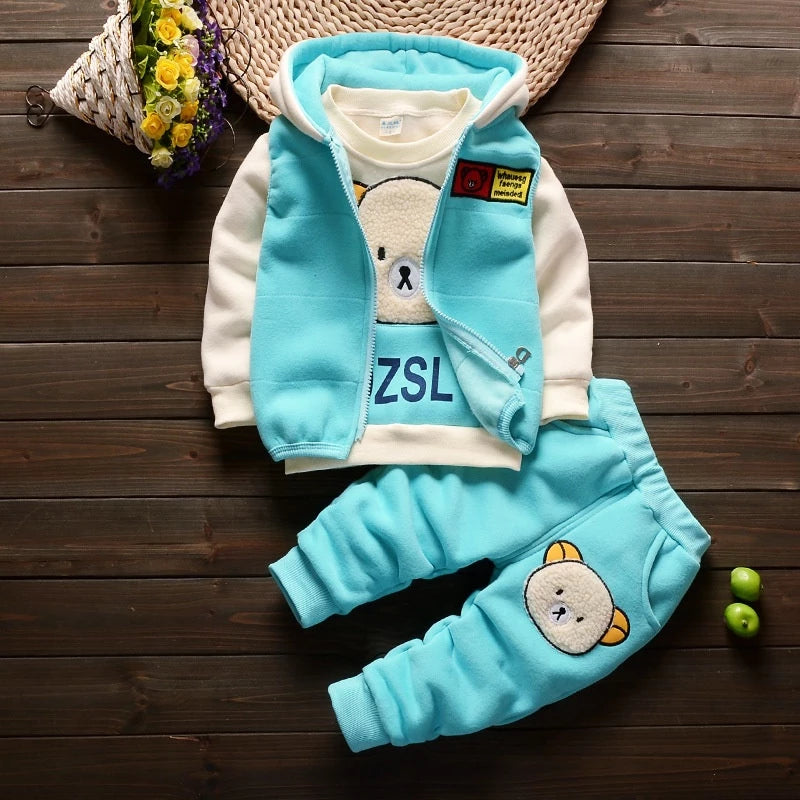 Conjunto Infantil Casual Com Estampa 3 Pçs