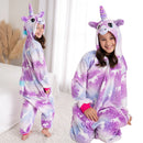 Pijama Unicórnio Infantil Macacão Com Capuz