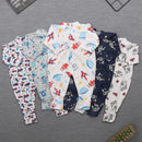 Kit 5 Macacão Estampado Malha para Bebê