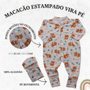Kit 5 Macacão Estampado Malha para Bebê