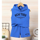 conjunto infantil menino verão regata New York