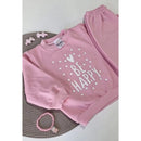Conjunto Moletom Infantil Peluciado Rosa