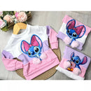 Blusa de Frio Menina Stitch