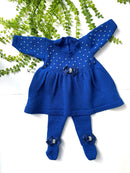 Vestido para bebê e Meia calça saída maternidade