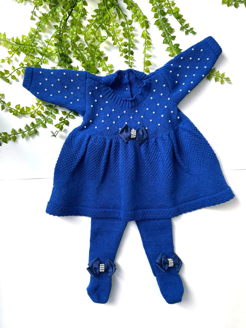 Vestido para bebê e Meia calça saída maternidade