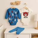 Conjunto Kit 3 Peças 100% Algodão Estampas Divertidas