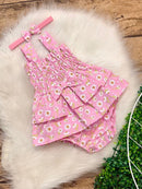 Body  Bebe Menina 100% algodão tiara