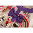 Vestido De Bebê Recém-Nascido Algodão Impresso