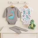 Conjunto Kit 3 Peças 100% Algodão Estampas Divertidas