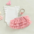 Conjunto de Verão Infantil Bebês Meninas