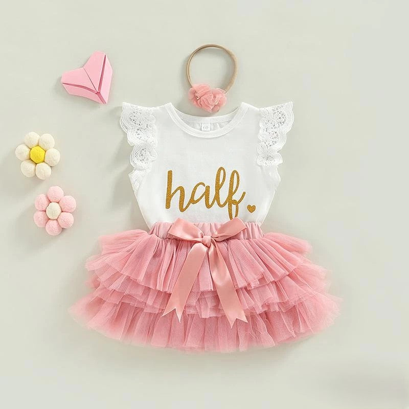 Conjunto de Verão Infantil Bebês Meninas