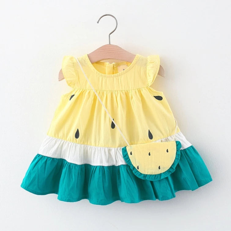 Vestido De Verão Algodão Para Meninas