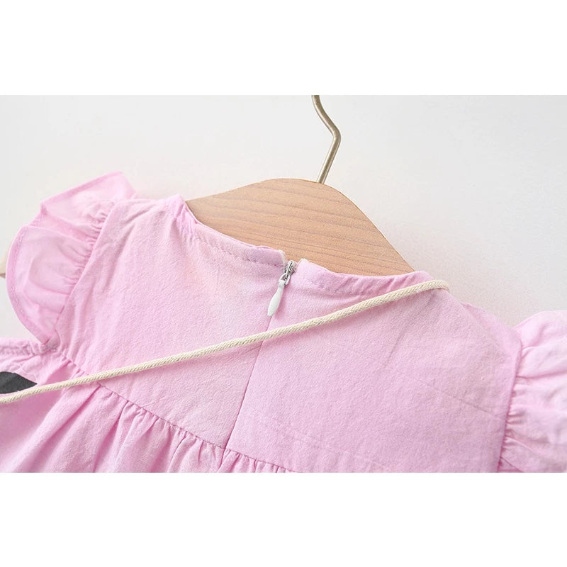 Vestido De Verão Algodão Para Meninas