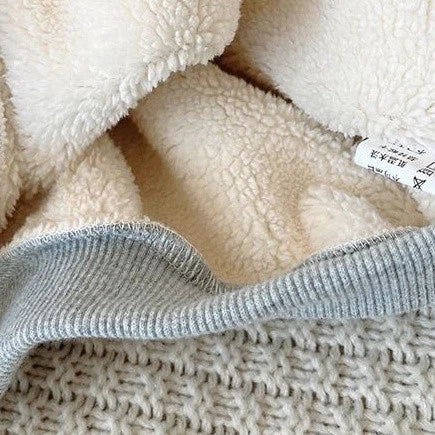 Conjunto De lã casual de mangas compridas