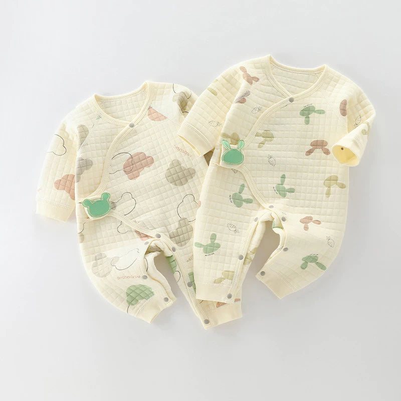 Kit Com 2 Pçs macacão bebê borboleta