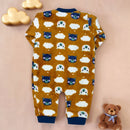 Macacão Peluciado  Ursinhos Nas Nuvens Caramelo