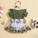 Vestido Com Bordado De Flores